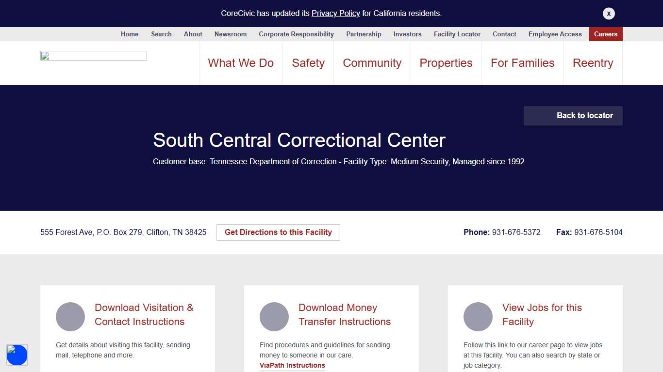 South Central Correctional Center