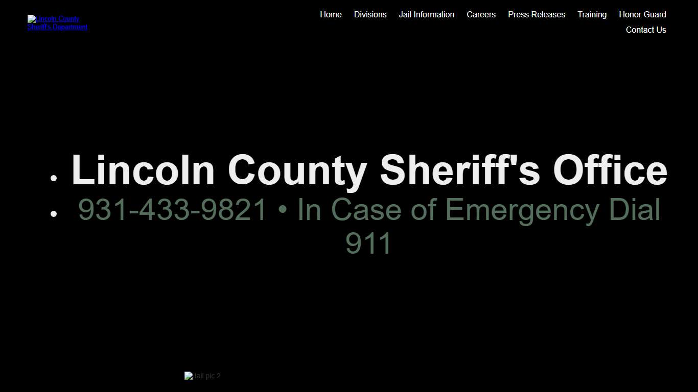 Jail Information Lincoln County Tennessee Sheriff's Department
