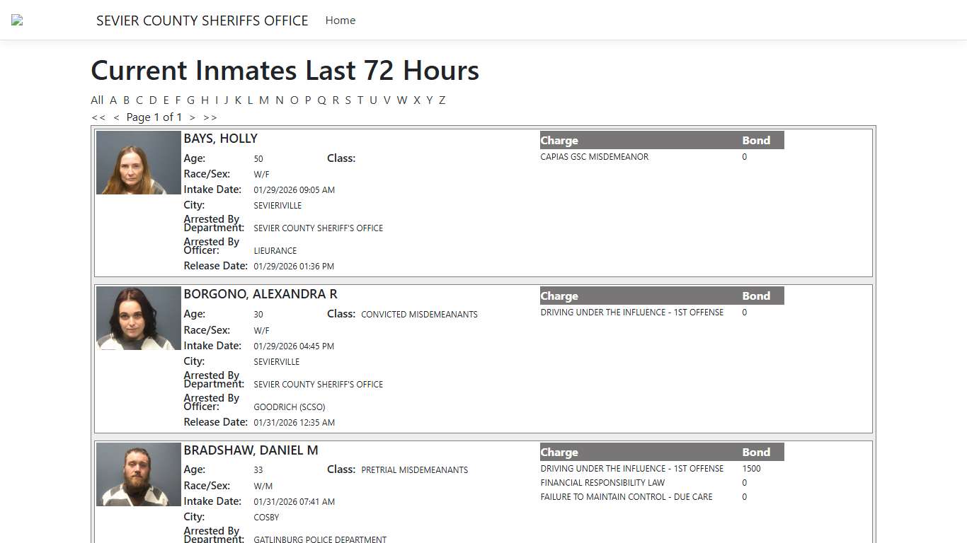 Inmates - ISOMS Portal